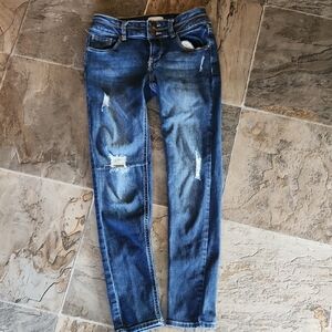 Girls So Brand Distressed Jeans Size 12 Adjustable Waist